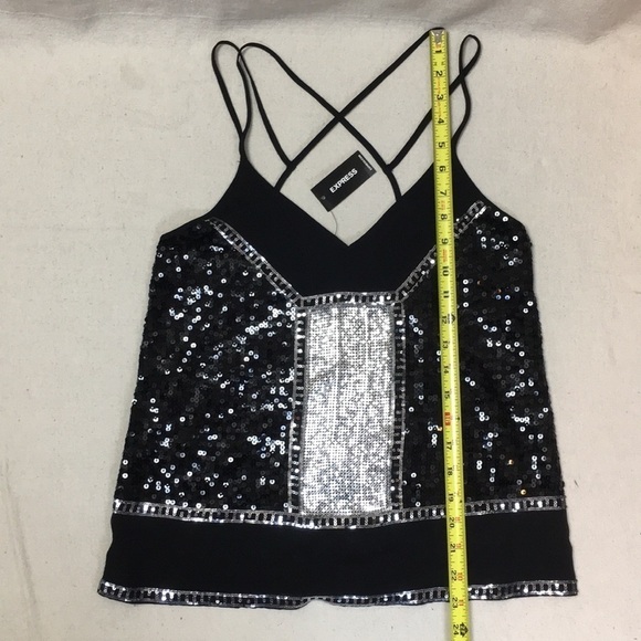 Express sequin embellished strappy Back tank - Picture 5 of 11